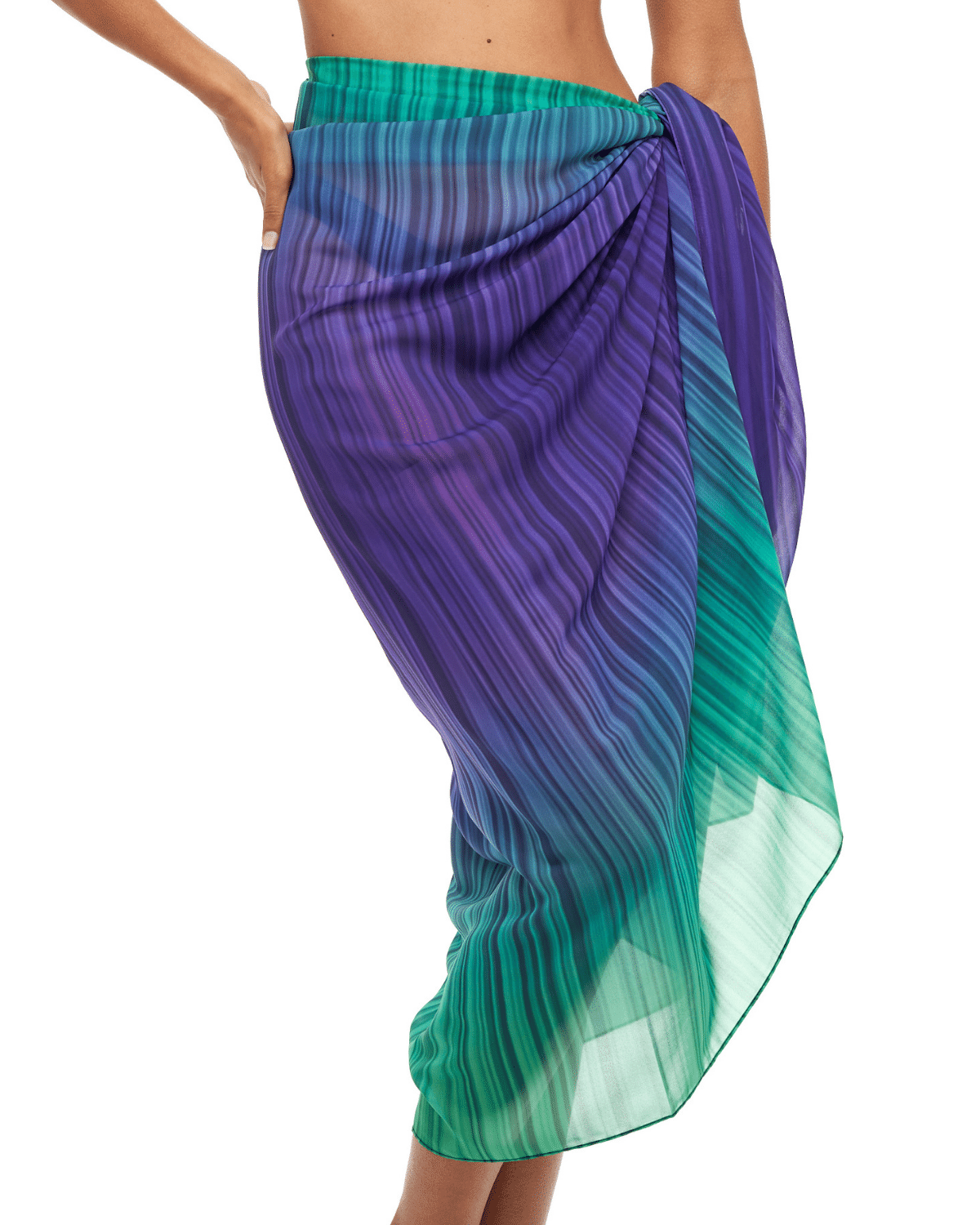 Beach Sarong | Pareo | Beach Scarf | Wrap | PurpleGreen