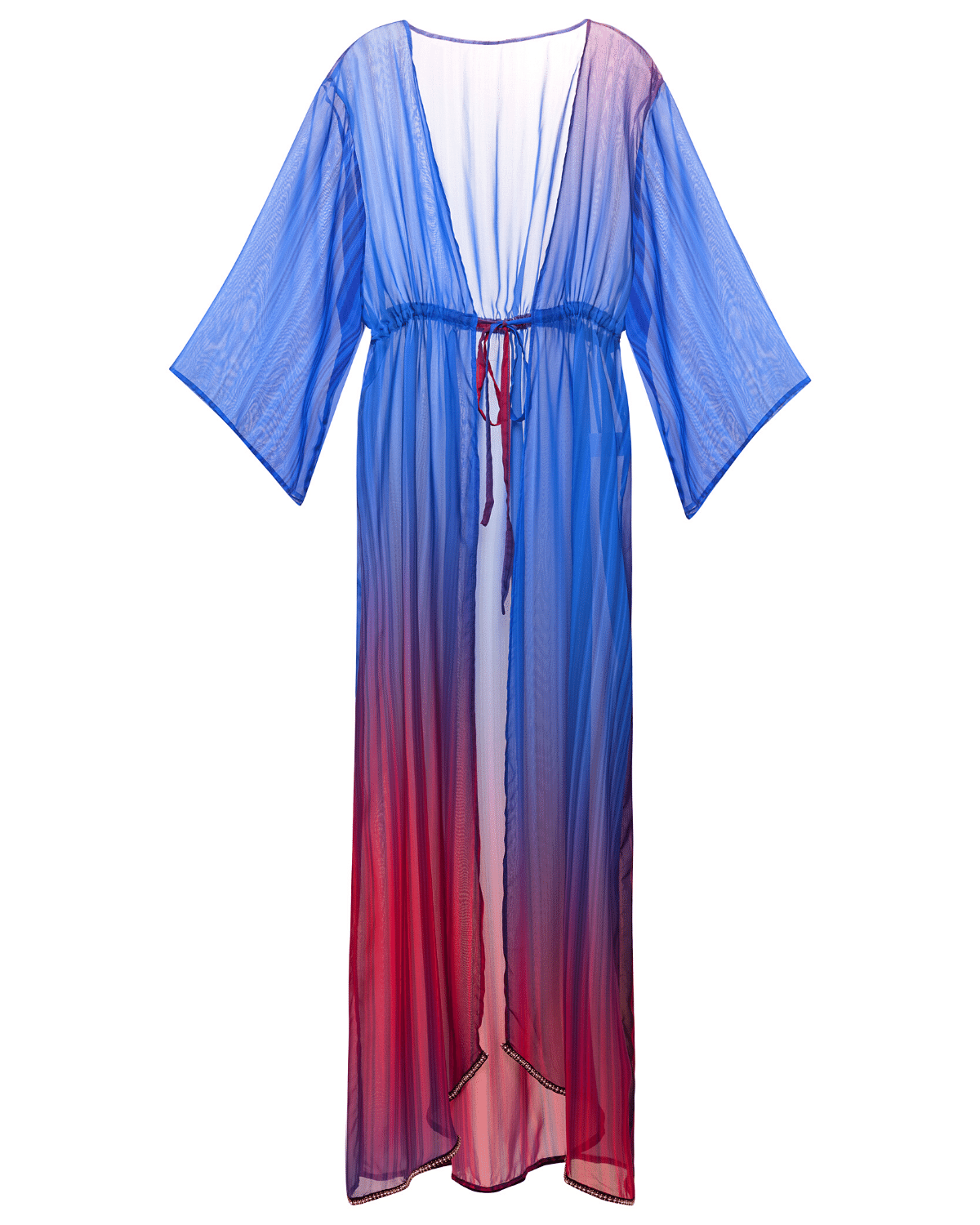 Beaded Striped Kimono