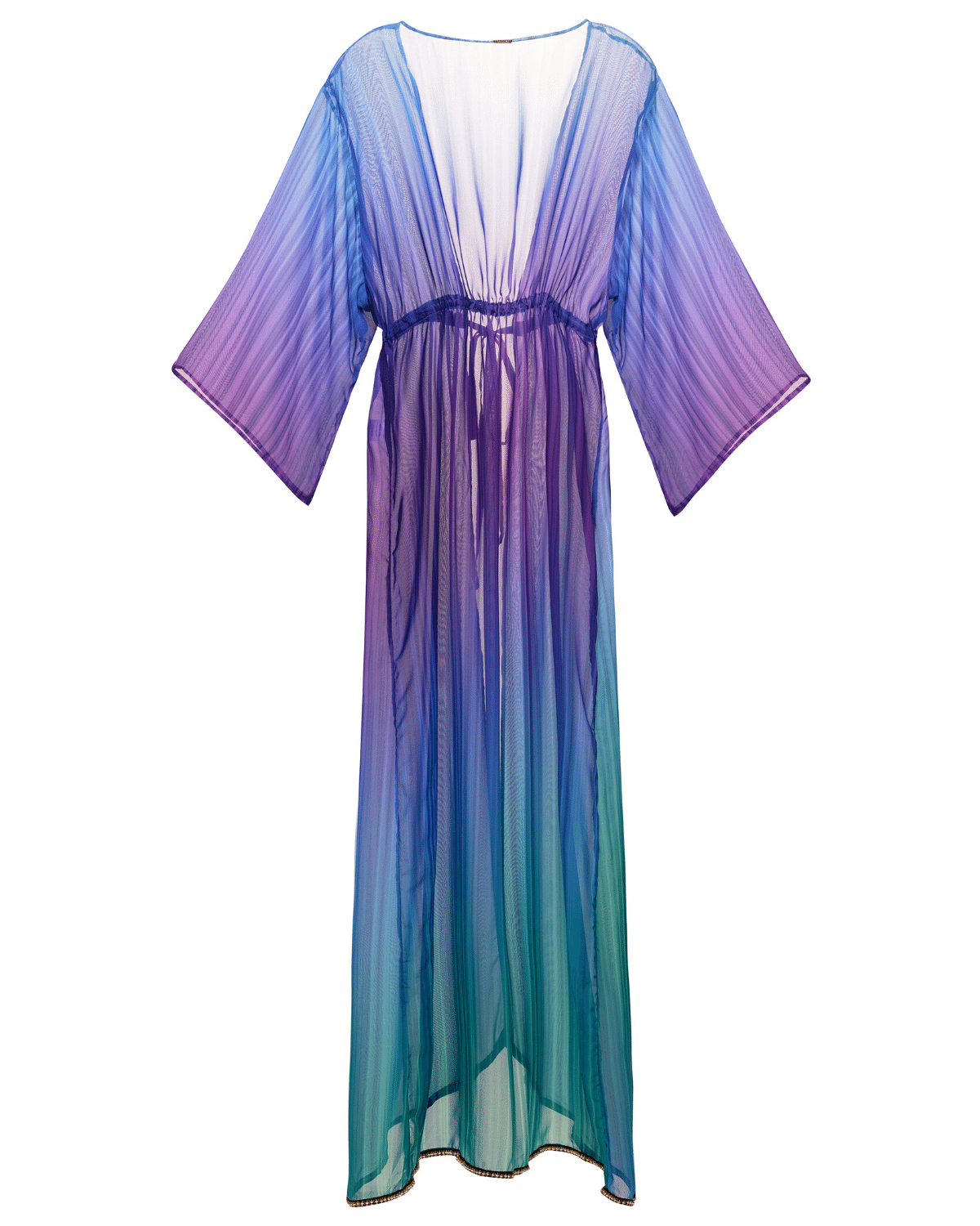 Beaded Striped Kimono