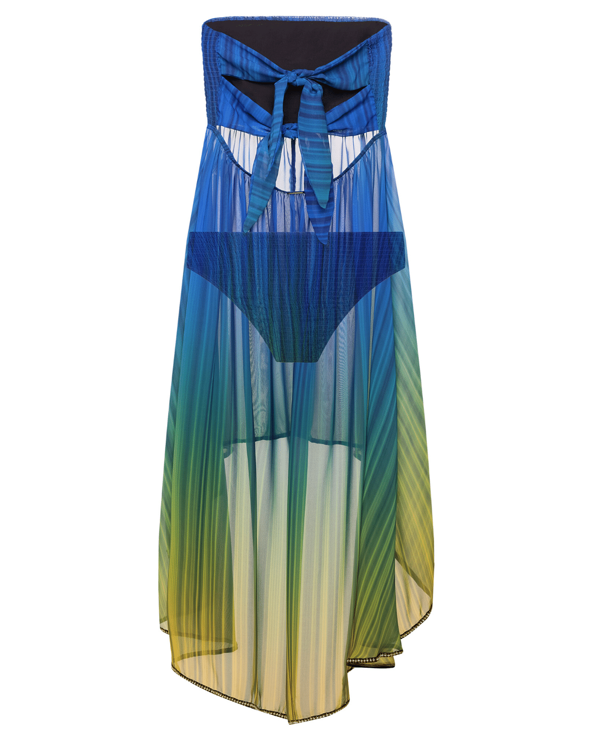 High-Low Smocked Dress | YellowBlue