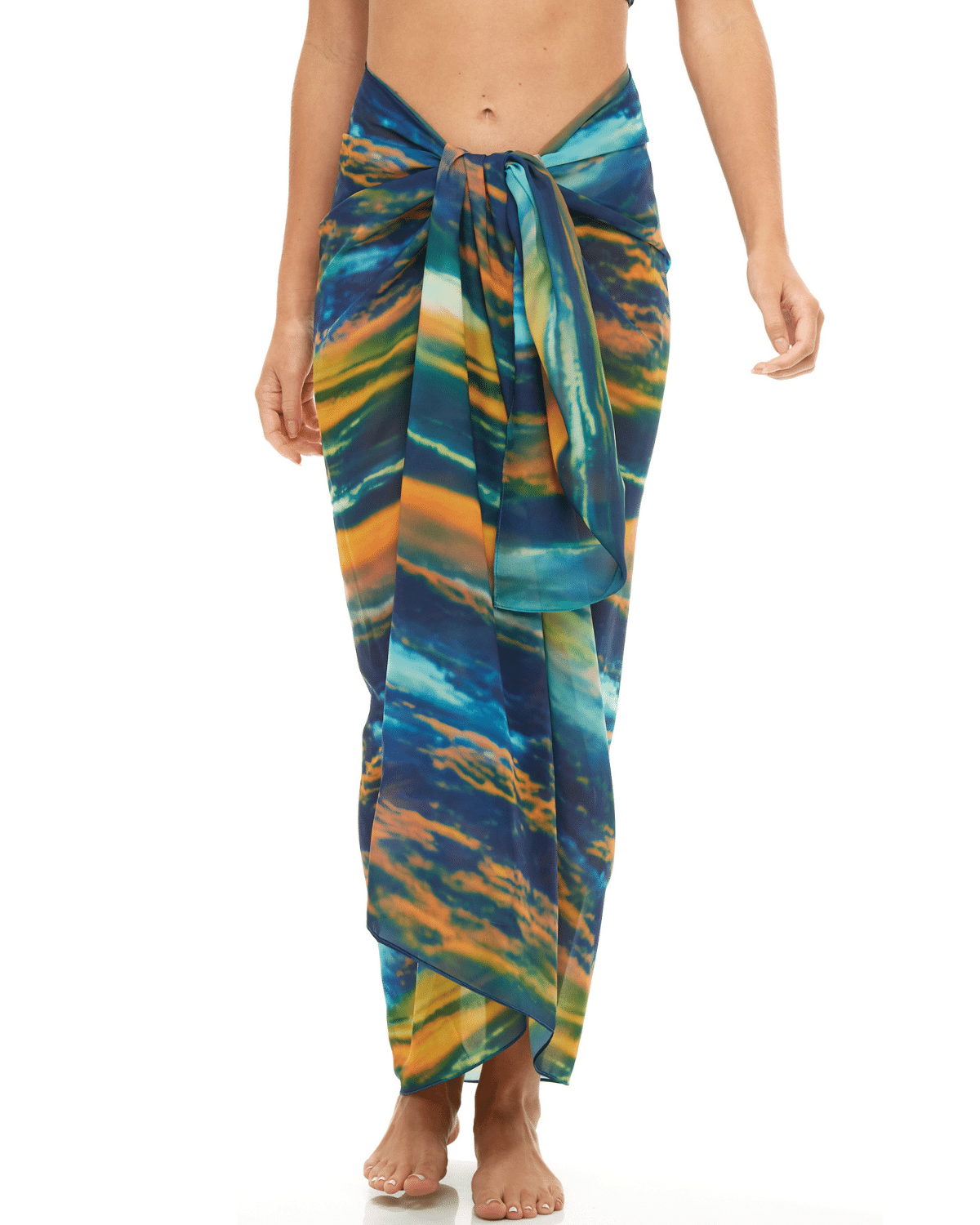 Beach Sarong | Pareo | Beach Scarf | Wrap | BlueYellow