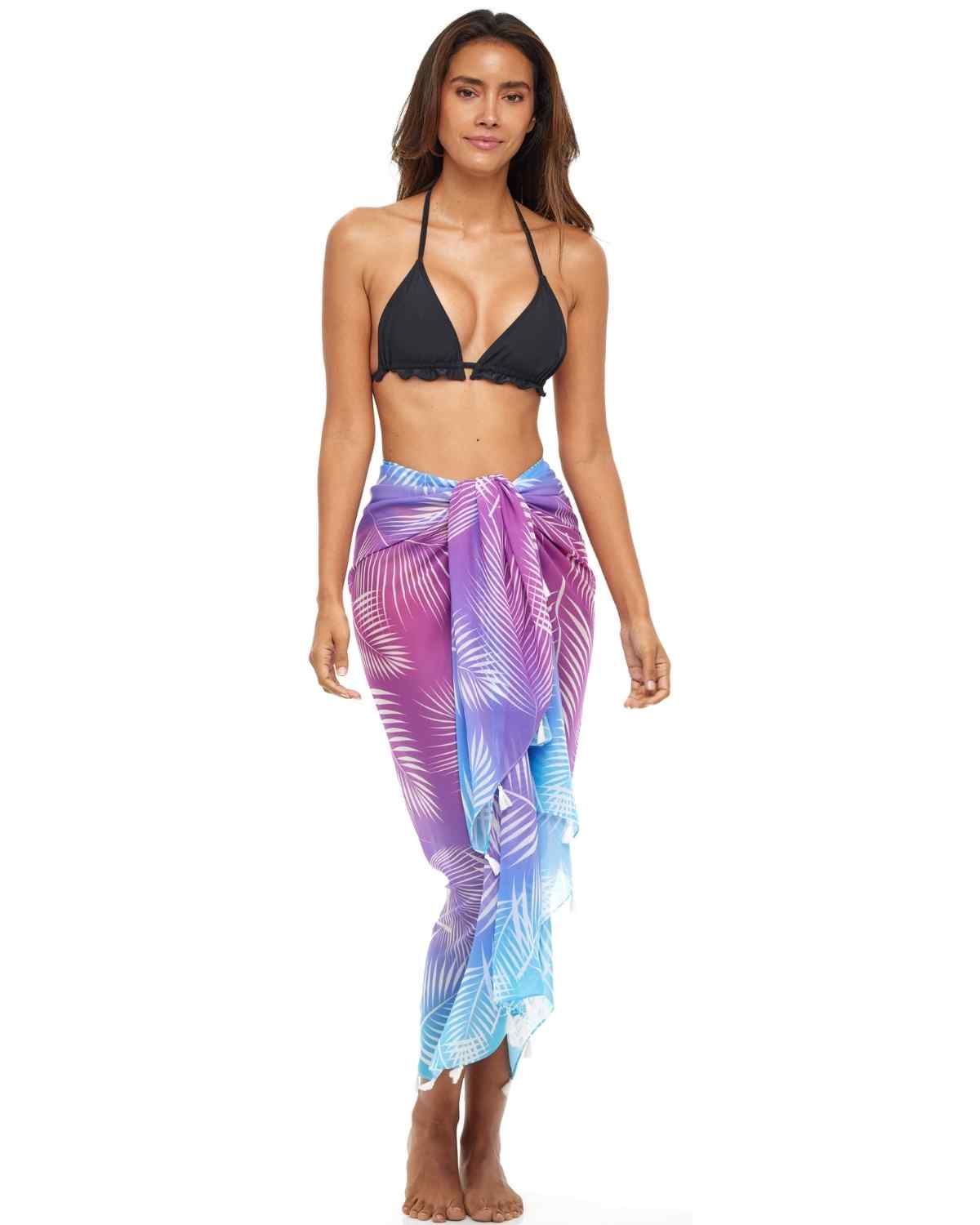 Beach Sarong | Pareo | Beach Scarf | Wrap | BluePurple