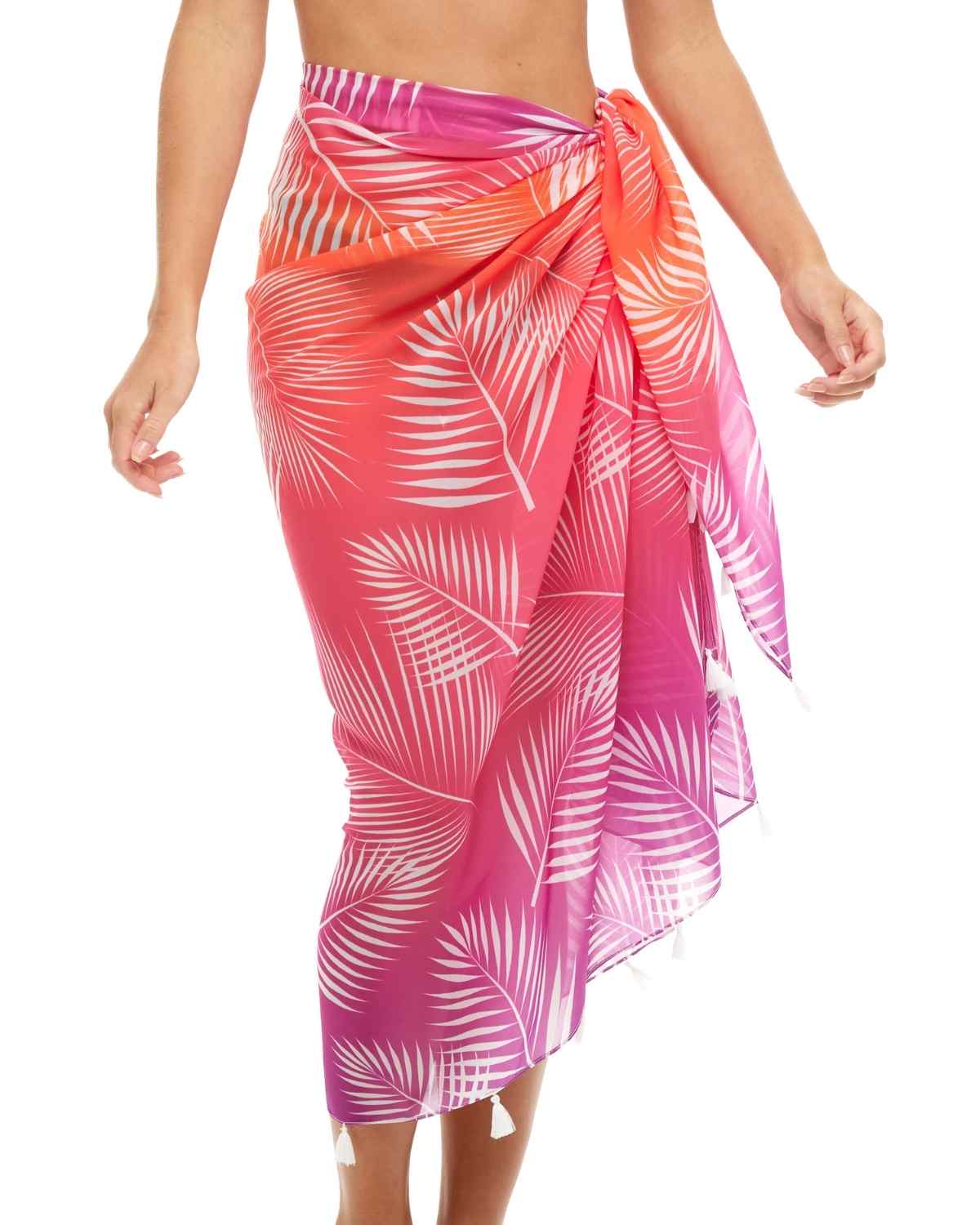 Beach Sarong | Pareo | Beach Scarf | Wrap | PinkOrange
