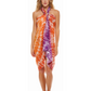 Tie Dye Inspired | Sarong | Pareo | Beach Scarf | Wrap | OrangePurple