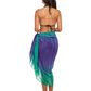 Beach Sarong | Pareo | Beach Scarf | Wrap | PurpleGreen