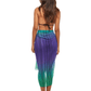 Beach Sarong | Pareo | Beach Scarf | Wrap | PurpleGreen