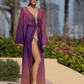 Beaded Striped Kimono