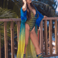 Beaded Striped Kimono