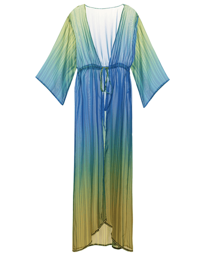 Beaded Striped Kimono