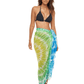Tie Dye Inspired | Sarong | Pareo | Beach Scarf | Wrap | YellowBlue