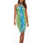 Tie Dye Inspired | Sarong | Pareo | Beach Scarf | Wrap | YellowBlue