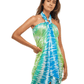 Tie Dye Inspired | Sarong | Pareo | Beach Scarf | Wrap | YellowBlue