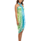 Tie Dye Inspired | Sarong | Pareo | Beach Scarf | Wrap | YellowBlue