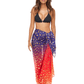 Gold Leopard Beach | Sarong | Pareo | Beach Scarf | Wrap | PinkMulti