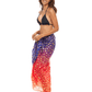 Gold Leopard Beach | Sarong | Pareo | Beach Scarf | Wrap | PinkMulti