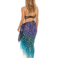 Gold Leopard Beach | Sarong | Pareo | Beach Scarf | Wrap | BlueMulti