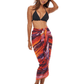 Beach Sarong | Pareo | Beach Scarf | Wrap | OrangePurple