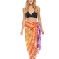 Tie Dye Inspired | Sarong | Pareo | Beach Scarf | Wrap | OrangePurple