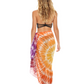 Tie Dye Inspired | Sarong | Pareo | Beach Scarf | Wrap | OrangePurple
