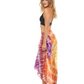 Tie Dye Inspired | Sarong | Pareo | Beach Scarf | Wrap | OrangePurple