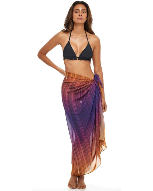 Beach Sarong | Pareo | Beach Scarf | Wrap | OrangePurple