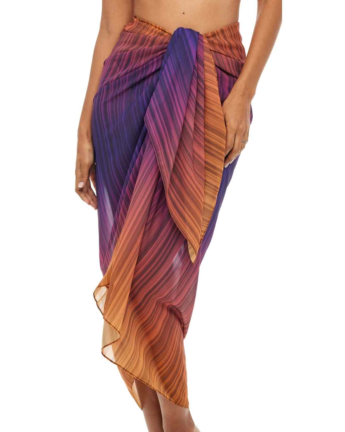 Beach Sarong | Pareo | Beach Scarf | Wrap | OrangePurple