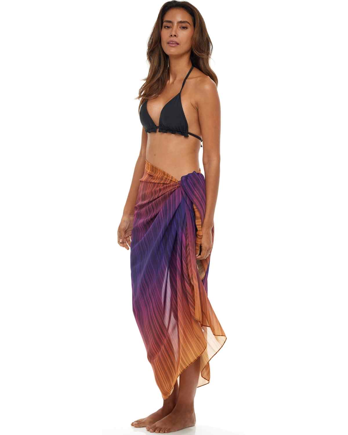 Beach Sarong | Pareo | Beach Scarf | Wrap | OrangePurple