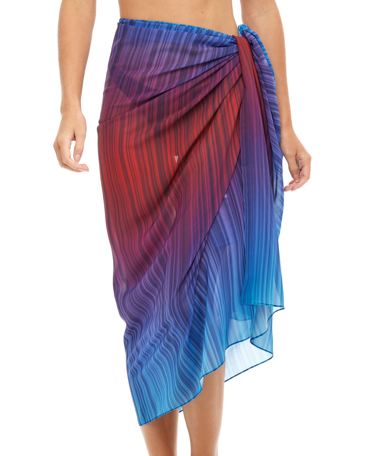 Beach Sarong | Pareo | Beach Scarf | Wrap | RedBlue