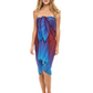Beach Sarong | Pareo | Beach Scarf | Wrap | RedBlue