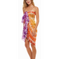 Tie Dye Inspired | Sarong | Pareo | Beach Scarf | Wrap | OrangePurple
