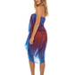 Beach Sarong | Pareo | Beach Scarf | Wrap | RedBlue