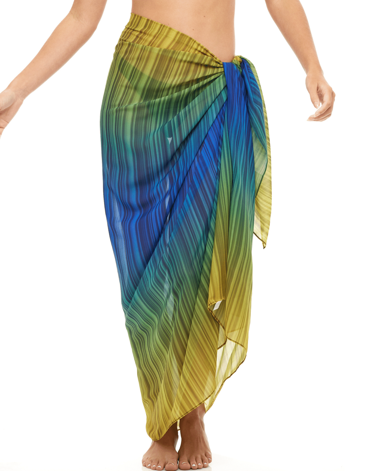 Beach Sarong | Pareo | Beach Scarf | Wrap | YellowBlue